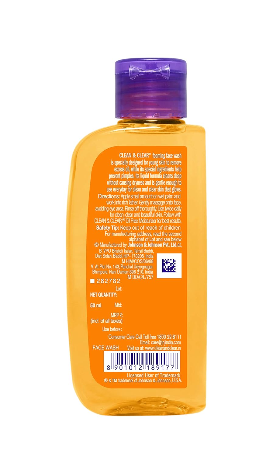 Clean & Clear Foaming FaceWash - 50ml - Image 2