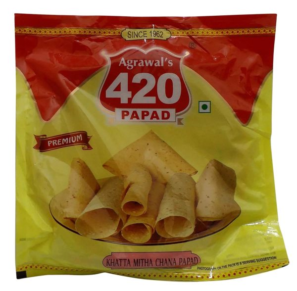420 Khatta Mitha Papad - 200G ( Buy One Get One )