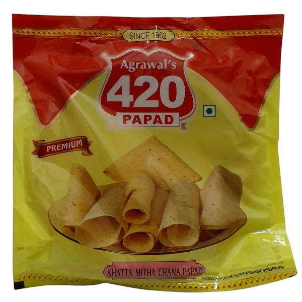 420 Khatta Mitha Chana Papad – 200G