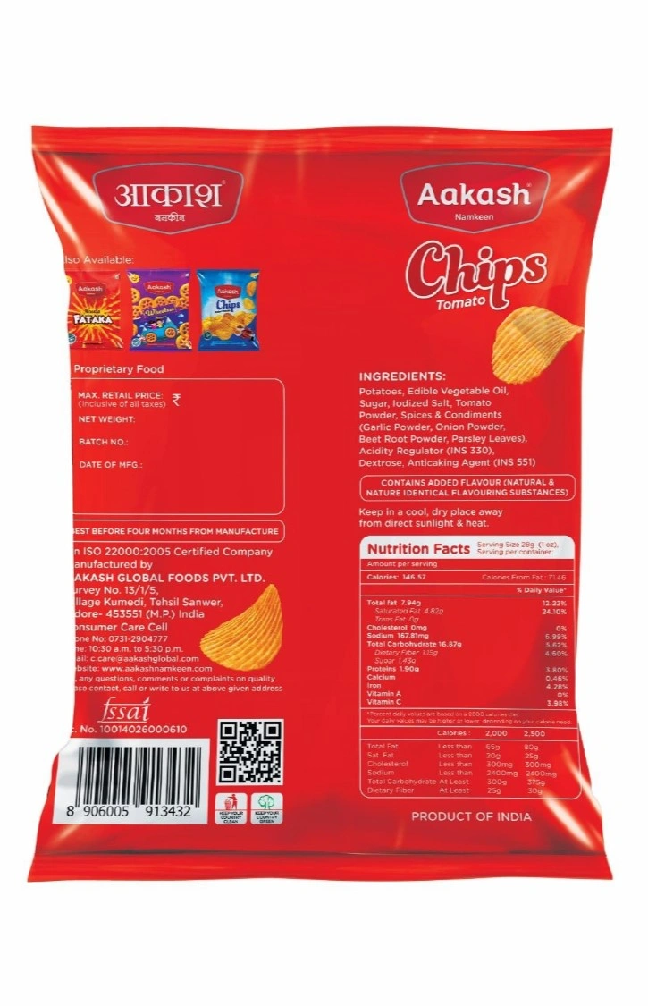 Aaash Chips Family Pack (Tomato Masala) - Image 2