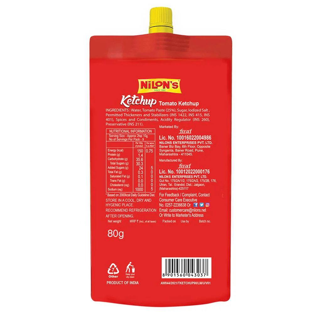 Nilon's Ketchup 80g - Image 2
