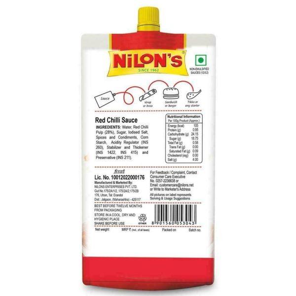 Nilon's Red Chilli Sauce 80g - Image 2