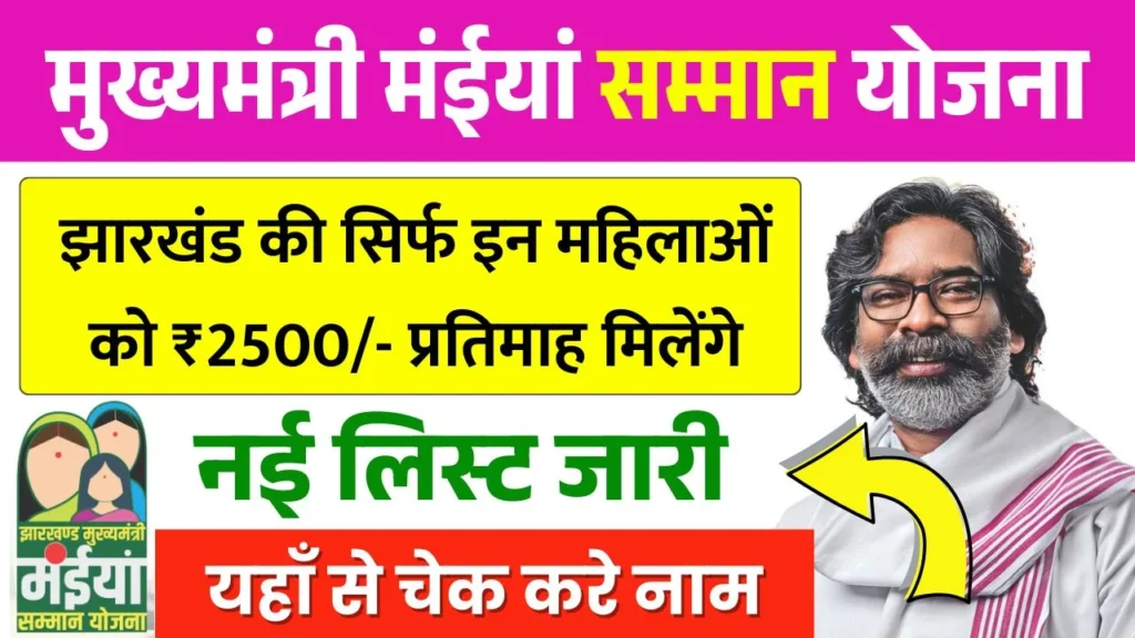 Maiya Samman Yojana New Beneficiary List Out